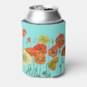 オレンジシャビーポピー花ムームドーターアクア 缶クーラー (缶裏面)