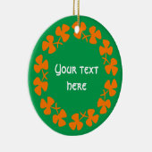 オレンジシャムロ縁どックス追加文字 セラミックオーナメント (右)