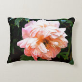 オレンジシャーベールロマンチック牡丹 アクセントクッション (裏面)