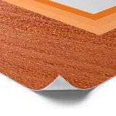 オレンジシルクケトゥバカナダリフォーム文字 ポスター (角)