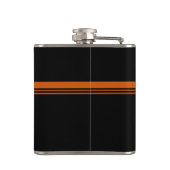 オレンジシンプルとブラックのモノグラム フラスク (裏面)