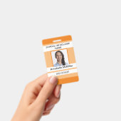 オレンジシンプル先生 バッジ (手持ち)