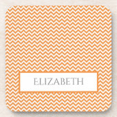 オレンジシンプル飲料用コースター コースター (正面)