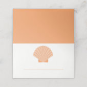 オレンジシーシェルビーチ結婚式エスコート座席表 プレイスカード (外部開封)