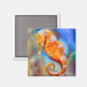 オレンジシーホース喜び マグネット (正面/裏面)