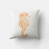 オレンジシーホース枕 クッション (裏面)