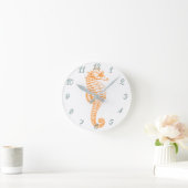 オレンジシーホース ラウンド壁時計 (ホーム)