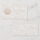 オレンジシ素朴アセル結婚座席表 プレイスカード (正面/裏面)