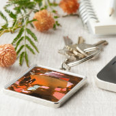 オレンジジェムストーン キーホルダー (側面)