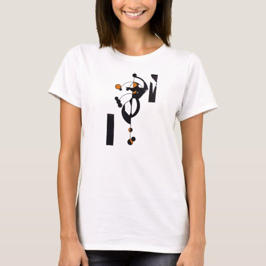 オレンジジオデザイン女子Tシャツ Tシャツ (正面)