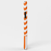 オレンジジグザグ形のモノグラム Case-Mate iPhoneケース (裏面/右)