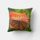 オレンジジニアスの副長蝶 クッション (裏面)