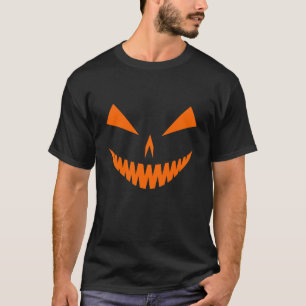 オレンジジャッキO'のランタンの顔I Tシャツ