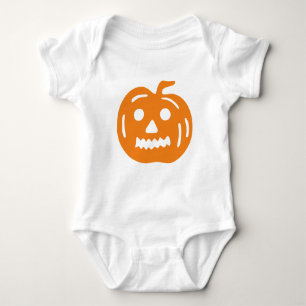 オレンジジャック – O – ランタンハロウィーンカボチャ ベビーボディスーツ