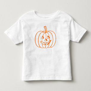 オレンジジャック – O – ランタンハロウィーン用カボチャの輪郭 トドラーTシャツ