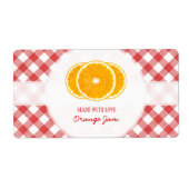 オレンジジャム ラベル (正面)