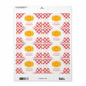 オレンジジャム ラベル (フルシート)