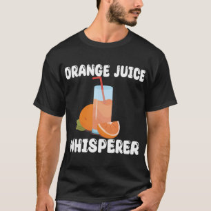 オレンジジュおもしろいースウィスパーアパレルオレンジジュース Tシャツ