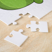 オレンジジュースのグラスを持つキャタピラー ジグソーパズル (側面)