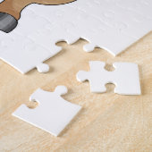 オレンジジュースのマグカップ付き馬 ジグソーパズル (側面)