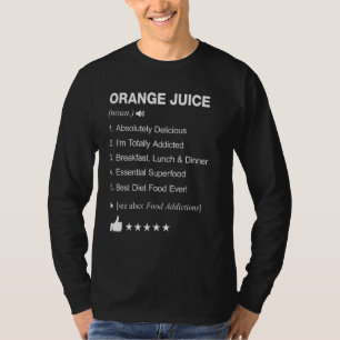 オレンジジュースの定義の意味 Tシャツ