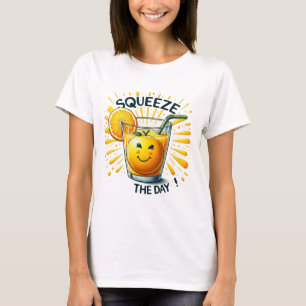 オレンジジュースを搾る Tシャツ