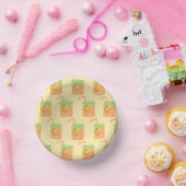 オレンジジュースボックスパターン ペーパーボウル (パーティー)