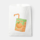 オレンジジュースボックス誕生日パーティー フェイバーバッグ (正面)
