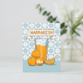 オレンジジュースマラケシモロッコ ポストカード (スタンド正面)