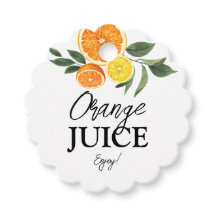 オレンジジュースラベル シトラス ブライダルシャワー ミモザバー