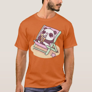 オレンジジュース付き可愛いパンダgビーチチェア tシャツ