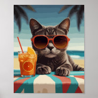 オレンジジュース入りビーチ