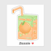 オレンジジュース箱 シール (シート)