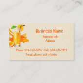 オレンジジュース食品カート特約飲料 名刺 (正面)