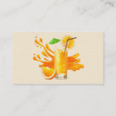 オレンジジュース食品カート特約飲料 名刺 (裏面)