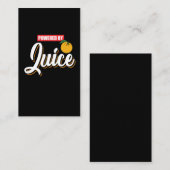 オレンジジュース-おもしろいなおはようのギフトによって動力を与えられる 名刺 (正面/裏面)
