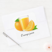 オレンジジュース スクエアシール (封筒)