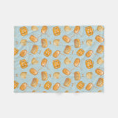 オレンジジュース フリースブランケット (正面(横))