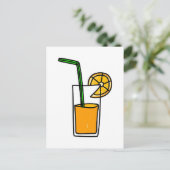オレンジジュース ポストカード (スタンド正面)