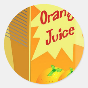オレンジジュース ラウンドシール