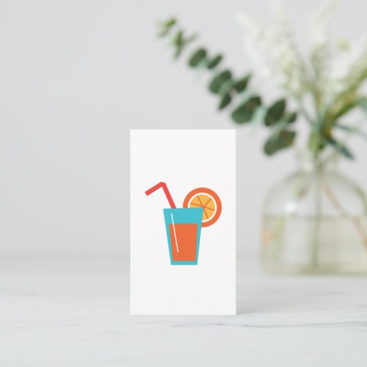 オレンジジュース 名刺 (スタンド正面)