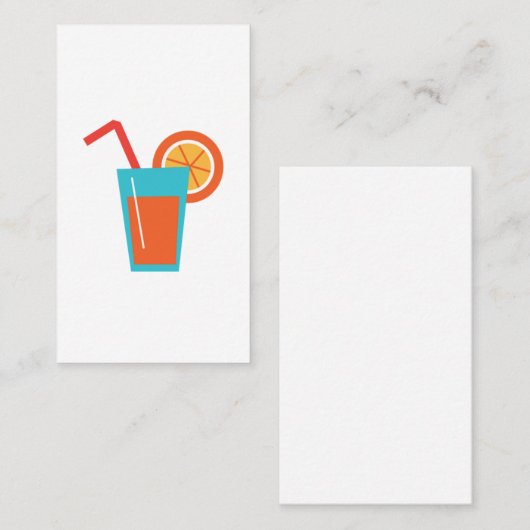 オレンジジュース 名刺 (正面/裏面)