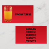 オレンジジュース 名刺 (正面/裏面)