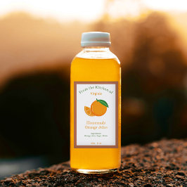 オレンジジュ素朴ースボトルラベルシール ワインラベル