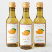 オレンジジュ素朴ースボトルラベルシール ワインラベル (ボトル)