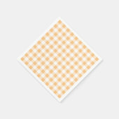 オレンジジンガム赤ちゃんシャワー スタンダードカクテルナプキン (角)