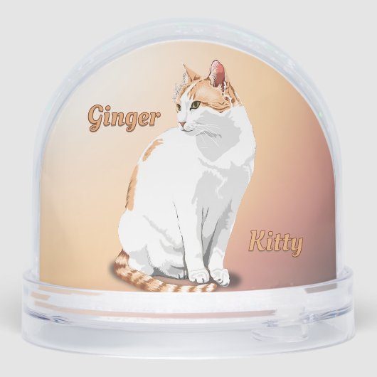 オレンジジンジャーと白猫パーソナライズされた (裏面)