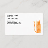 オレンジジンジャーキャットペットシッター 名刺 (裏面)