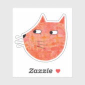 オレンジジンジャーキャット シール (シート)