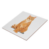 オレンジジンジャー虎猫タイガーキャットカスタム タイル (側面)